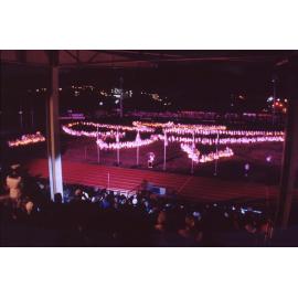 VP50 peace lantern display / Townsville City Council staff
